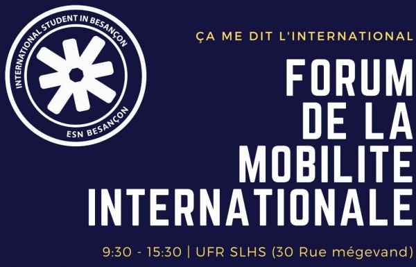 Forum de la mobilité internationale le samedi 1er février 2020 à Besançon